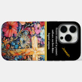 Lebendes Kreuz mit blühenden Blume Case-Mate iPhone Hülle (Rückseite (Horizontal))