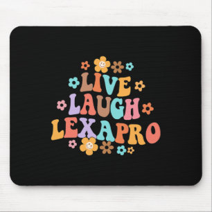 Lebendes Lachen Lexapro Groovy Psychische Therapie Mousepad