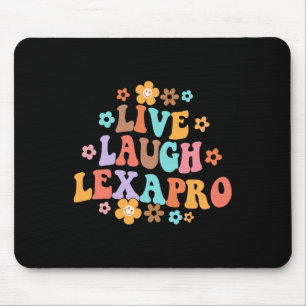 Lebendes Lachen Lexapro Groovy Psychische Therapie Mousepad