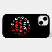 Lebendes Lachen Rinde.b schwarz BG Case-Mate iPhone Hülle (Rückseite (Horizontal))