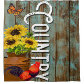 Lebendes Land Duschvorhang (Vorderseite)