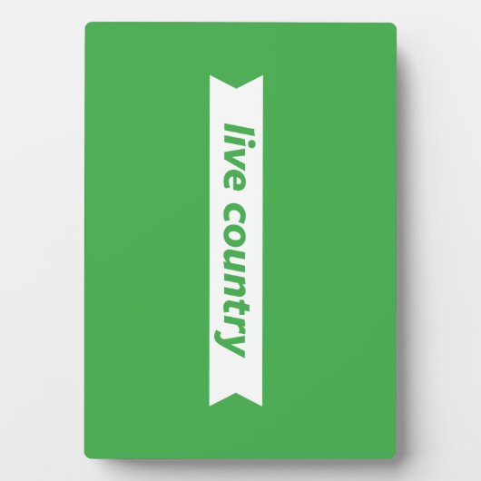 Lebendes Land Fotoplatte (Vorderseite)