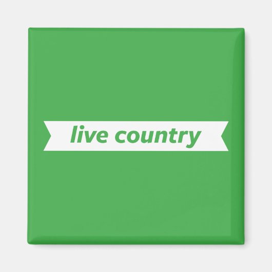 Lebendes Land Magnet (Vorne)