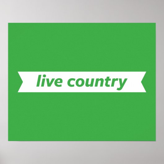 Lebendes Land Poster (Vorne)