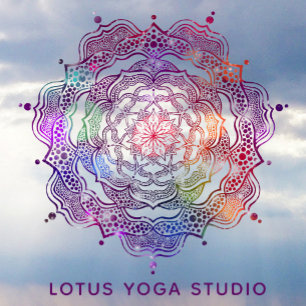 Lebendes Mandala Sacred Geometry Reiki Yoga Studio Fensteraufkleber