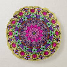 Lebendes Mandala Sunshine Yellow Pink
