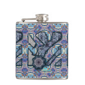 Lebendes Metall Nr. 2 Flachmann (Vorderseite)