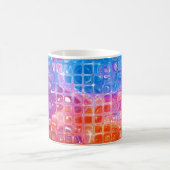 Lebendes Mosaik: mehrfarbiger Abstrakter Hintergru Kaffeetasse (Mittel)