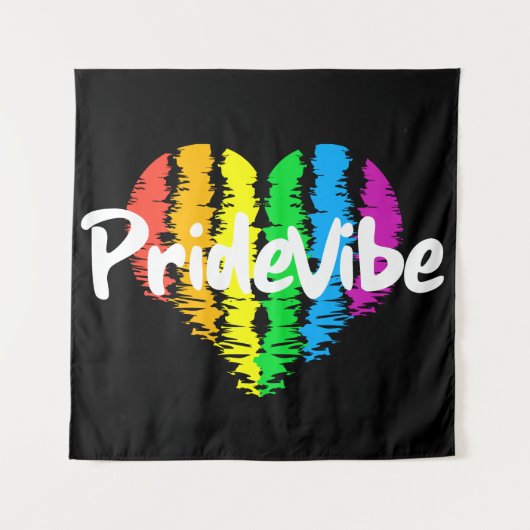 Lebendes PrideVibe Tapestry: Embrace Dein Regenbog Wandteppich (Vorderseite)