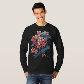 Lebendes Sakura Cherry Blossom Blumenstrauß Kunstw T-Shirt (Vorne ganz)