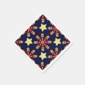 Lebendes Stern- und Kaleidoskopmuster Serviette (Ecke)