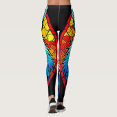 Lebendes Tiger-Hartglas Leggings (Rückseite)