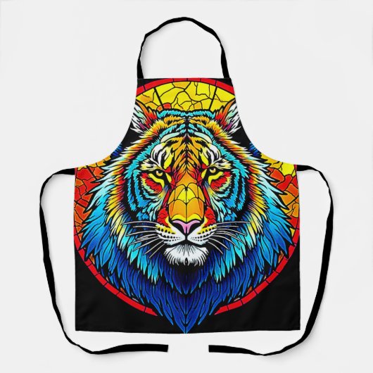 Lebendes Tiger-Hartglas Schürze (Vorderseite)