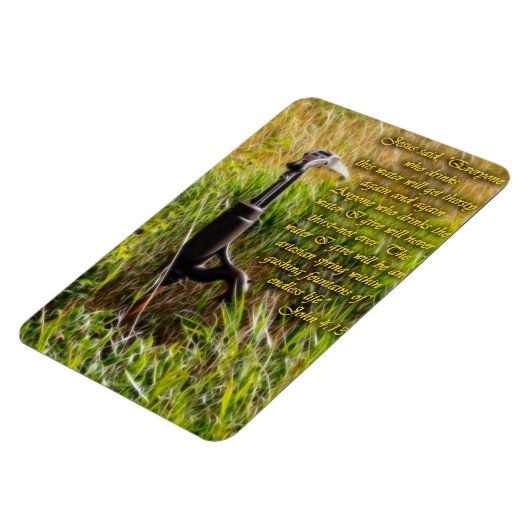 Lebendes Wasser John 4 Inspiration Magnet (Linke Seite)