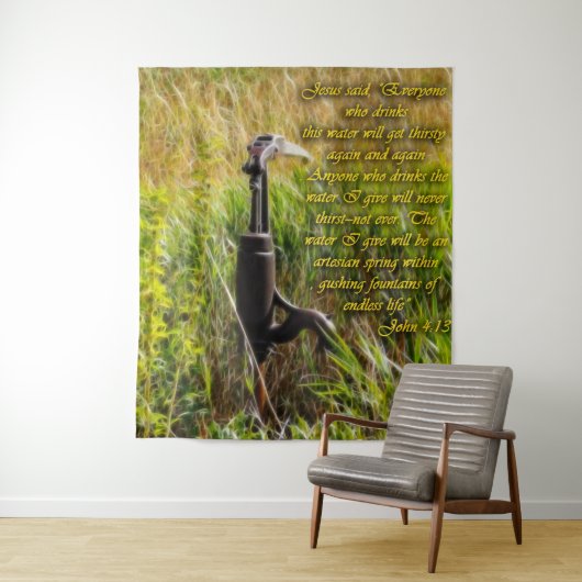 Lebendes Wasser John 4 Inspiration Wandteppich (Beispiel)