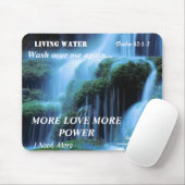 Lebendes Wasser Mousepad. Mousepad (Mit Mouse)