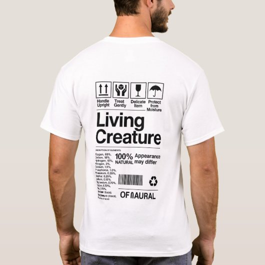 lebendes Wesen T-Shirt (Rückseite)