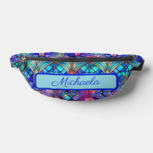 Lebendig Farbige Buntglas Personalisiert Bauchtasche