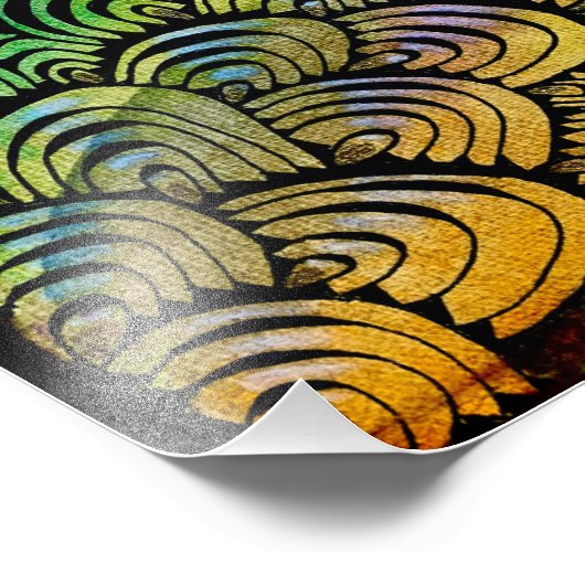 Lebendig Fotodruck (Ecke)