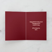 lebendig | Fröhliches Muttertag Rosenrosen Foto Karte (Innenseite)