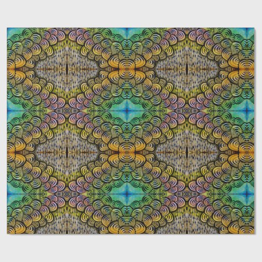 Lebendig Geschenkpapier (Flach)