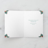 lebendig | Glücklicher Muttertag Aquamarine Blumen Karte (Innenseite)