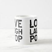 Lebendig Lachen Kacken Lustiger Becher oder Reiseb Kaffeetasse (Mittel)