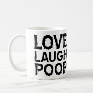 Lebendig Lachen Kacken Lustiger Becher oder Reiseb Kaffeetasse