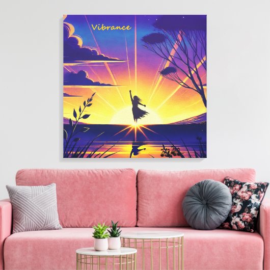 Lebendig Leinwanddruck (Insitu (Wohnzimmer))