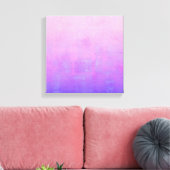 Lebendig Pink Lila Blau rustikal abstrakt Leinwanddruck (Insitu (Wohnzimmer))