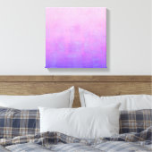 Lebendig Pink Lila Blau rustikal abstrakt Leinwanddruck (Insitu (Schlafzimmer))