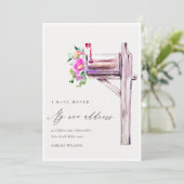 Lebendig rosa florales Postfach Ich habe bewegte K Dankeskarte (Stehend Vorderseite)