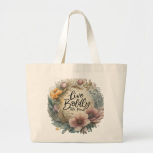 Lebendig, Tasche stolz - Jumbo Tote Tag