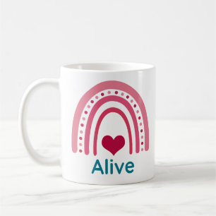 Lebendig Viva Magenta Boho Regenbogen Kaffeetasse