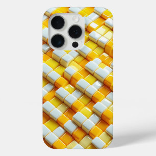 Lebendige 3D-Glossy-Gelb- und Weiß-Handyhülle Mode Case-Mate iPhone Hülle