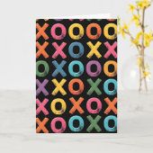 Lebendige Abstract Xo Art Karte (Gelbe Blume)
