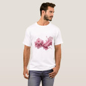 Lebendige ABSTRACTE BLUMEN-Kunstkomposition T-Shirt (Vorne ganz)