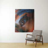 Lebendige abstrakte Augen-Kunst Wandteppich (Beispiel)