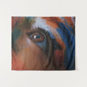 Lebendige abstrakte Augen-Kunst Wandteppich (Vorderseite (Horizontal))