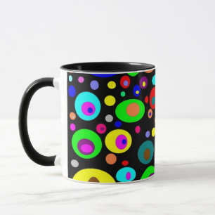 Lebendige abstrakte Kreise Tasse