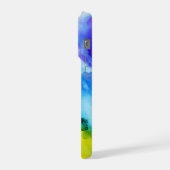 Lebendige abstrakte mehrfarbige moderne Kunst-Hand iPhone Hülle (Linke Seite)