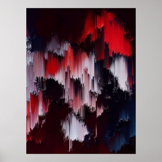 Lebendige abstrakte Muster-Wandkunst Poster (Vorne)