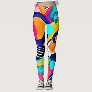 Lebendige abstrakte Pop-Art Leggings