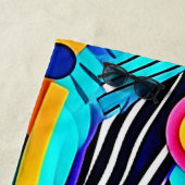 Lebendige abstrakte Pop-Art Strandtuch (Beispiel)