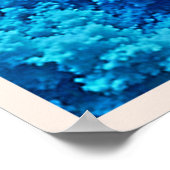 Lebendige abstrakte Wolkentöne Poster (Ecke)