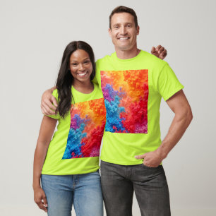 Lebendige abstrakte Wolkentöne T-Shirt