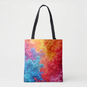 Lebendige abstrakte Wolkentöne Tasche (Vorderseite)