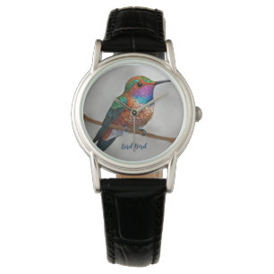 Lebendige Allen-Kolibri-Malerei Armbanduhr
