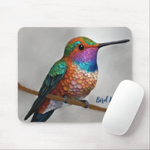 Lebendige Allen-Kolibri-Malerei Mousepad