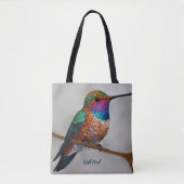 Lebendige Allen-Kolibri-Malerei Tasche (Vorderseite)